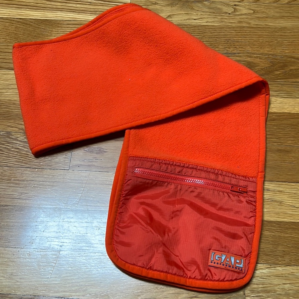 NEW Kids Gap Fleece Orange Scarf